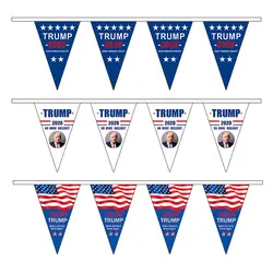 Новый флаг Дональда Трампа 2020 Бантинг Баннер для Вечерние Декорации, парады, 45-й день рождения