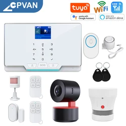 Wifi GSM Alarm System 433MHz Home Burglar Security Alarm Wireless Wired Smart Detector RFID Touch Keyboard IOS Android Tuya APP