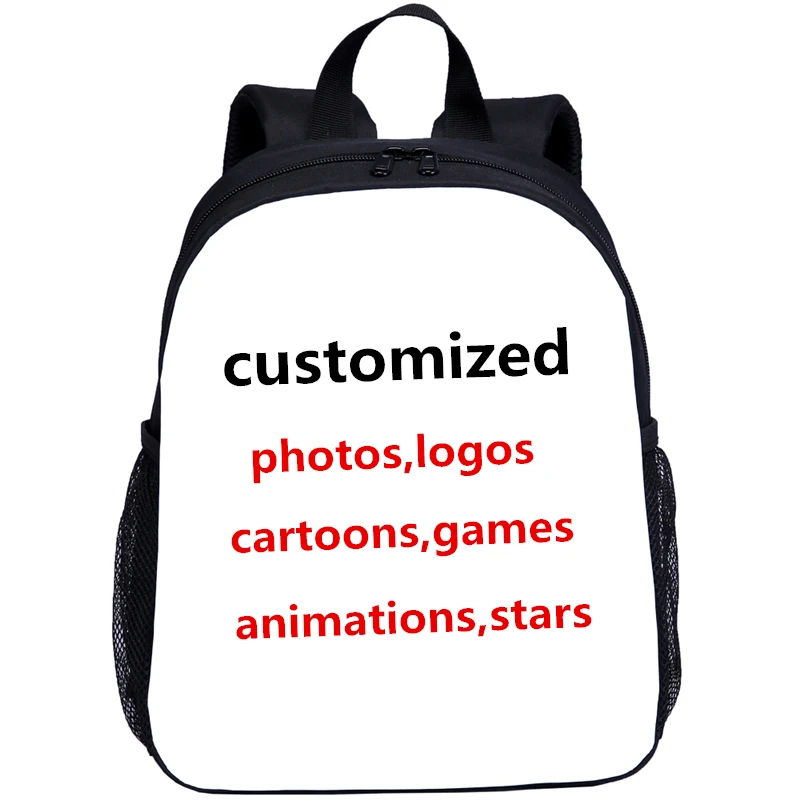 Cartoon Super Mario School Bags Children Backpack Cute Travel Backpacks Kindergarten Bags Girls Kid Boys Game Printing Schoolbag - Цвет: custom printing