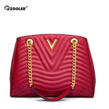 Горячая и новая сумка из натуральной кожи для женщин ZOOLER Роскошные брендовые сумки для женщин дизайнерские черные сумки высокого качества# NT100