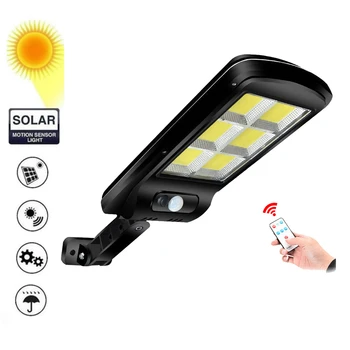 

Solar light lamp floodlight reflector Outdoor Garden Street PIR Motion Sensor Wall Panel Power Waterproof Patio Path Night remot