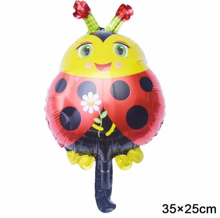 1 шт. большие воздушные шарики в виде животных джунгли вечерние енот и лиса баллон гелия декорации с днем рождения Дети BabyShower Декор Globos - Цвет: ladybug