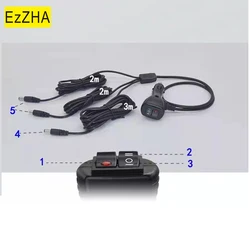 Enchufe de encendedor de coche de alta resistencia, 12V y 24V, con interruptor de encendido y apagado momentáneo