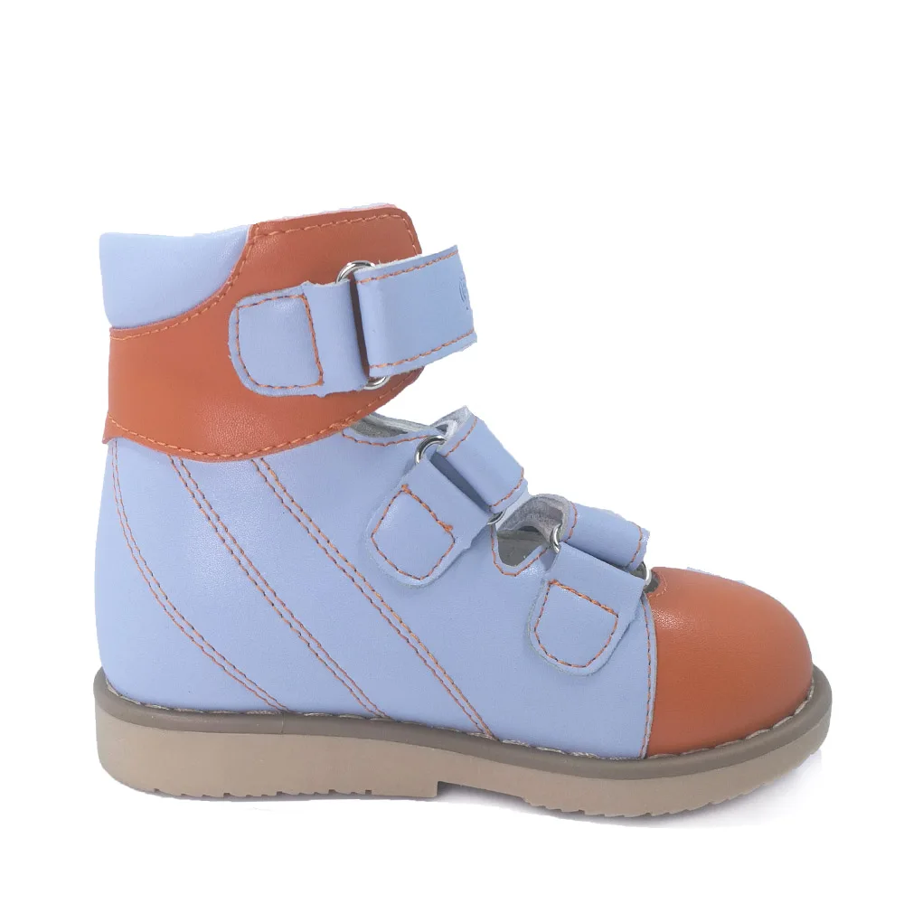 Children's Sandal Summer Kids Orthopedic Shoes Toddler Leather Footwear Adjustable Belt Closed Toe Platform 3 To 8 Years Age