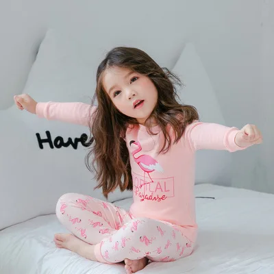 19 Colors Autumn Winter Boy Girls Floral Pajama Set.Cotton Children‘s Flowers Sleepwear Suit Toddler Baby Kids Basic Home Outfit top Sleepwear & Robes Sleepwear & Robes