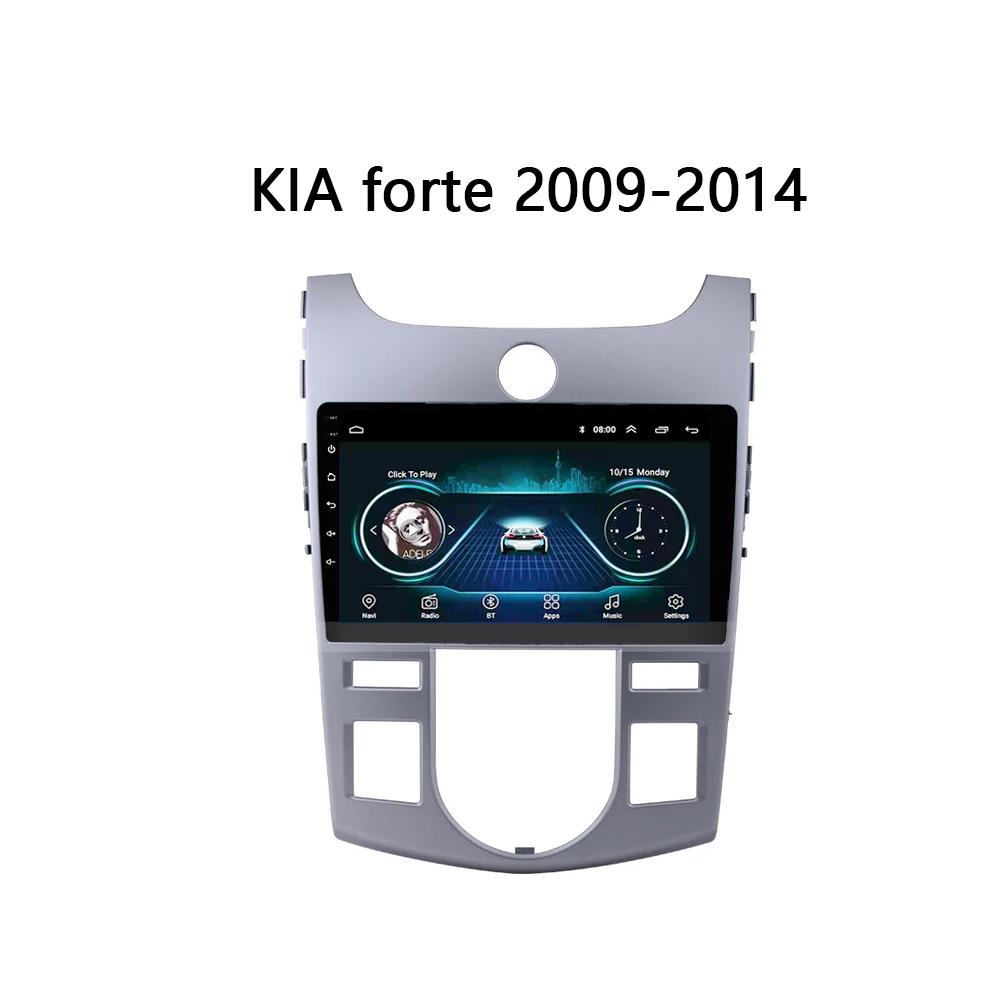 Для KIA forte 2009 2014 Автомобильный мультимедийный плеер радио gps аудио Android 8 1 9 дюймов