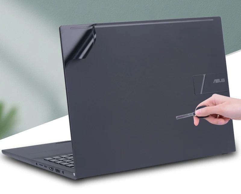 KH Black Matte Laptop Sticker Skin Decal Cover Protector Guard for Asus