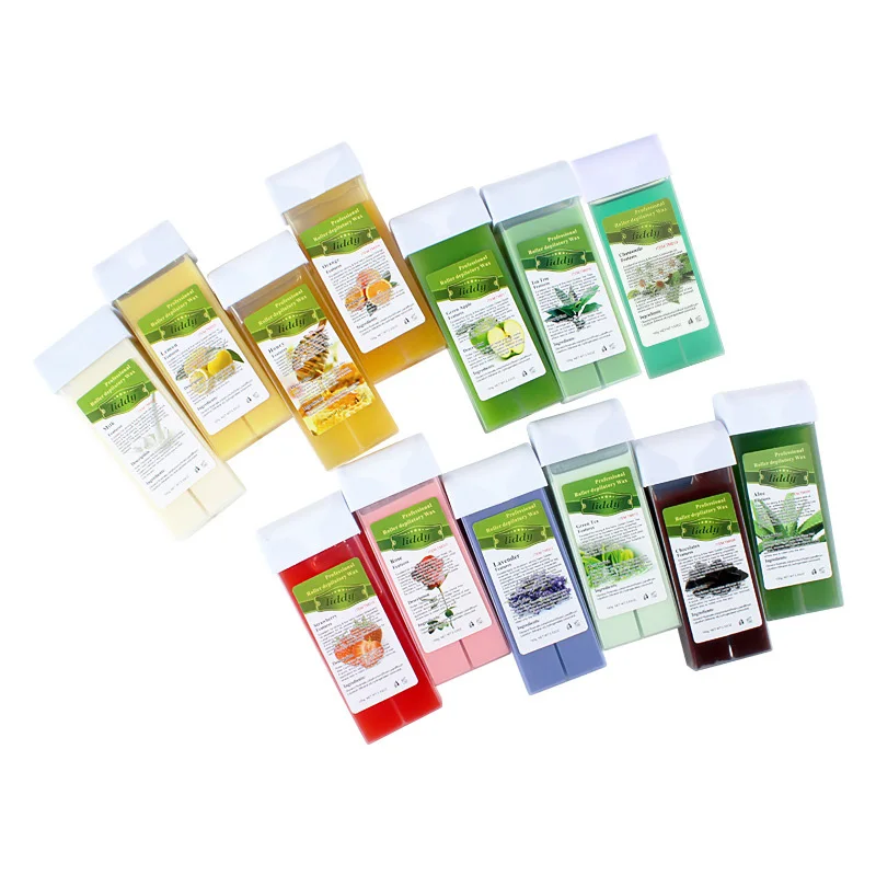 5X Roll On Wax Cartridge Hair Removal Wax Cream 100g Depilatory Cartridge Hot Hair Removal For Women Men Skin care