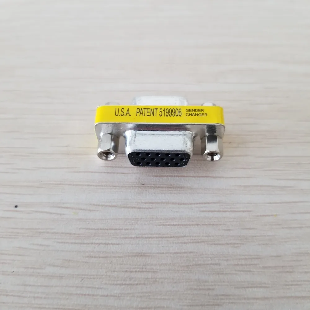 

5PCS 15Pin VGA Cable Adapter Connector Female to Female Extension Jacks Plug