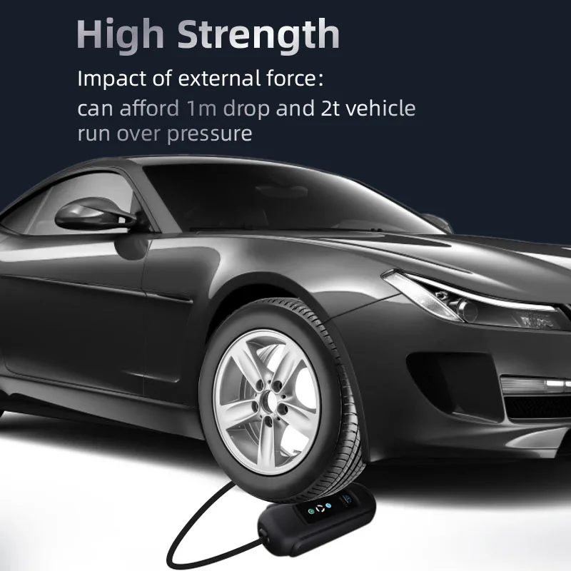 Powerful Portable Type 2 EV Charger With Adjustable 8 To 16A On The Go