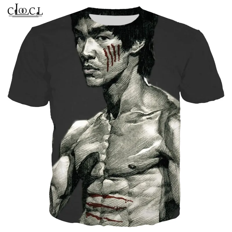 Men T Shirt Bruce Lee Kung Fu 3D Printed Fashion Men's Clothing T Shirt Bruce Lee Men Women Casual Harajuku Plus Size Tops S-5XL