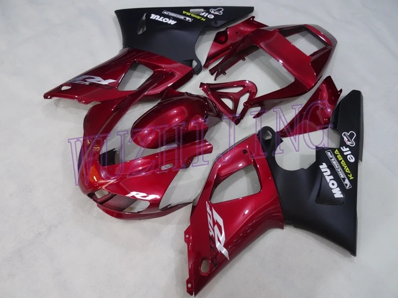 Кузов YZF1000 R1 1998 Abs обтекатель YZF1000 R1 99 черный красный мотоцикл обтекатель для YAMAHA YZFR1 1998-1999 - Цвет: INJECTION mold