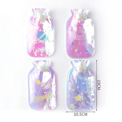 1pc-random Бутылка для горячей воды с милым рисунком, простая Зимняя Студенческая портативная мини-бутылка для воды, прозрачная бутылка для горячей воды - Цвет: 1pc-random