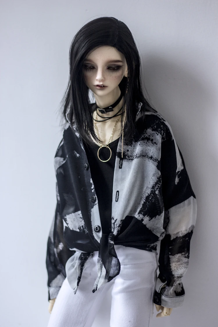 BJD кукольный костюм 1/3 1/4 MSD Uncle fashion flower world с узлом шифоновая рубашка и 3 цветная кукла аксессуары