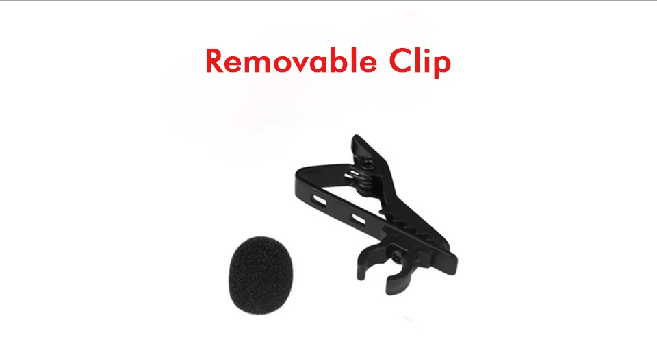 Professional Mini Clip Microphone Condener Lavalier Microphone Phone 3.5mm Wired Clip on Lapel Mic for iPhone iPad Android Phone (13)