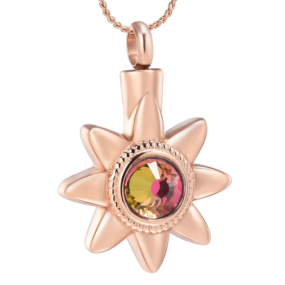 K8097-Sun-Flower-Cremation-Jewelry-for-Ashes-Pendant-Stainless-Steel-Crystal-Inlay-Keepsake-Memorial-Urn-Necklace. (1)