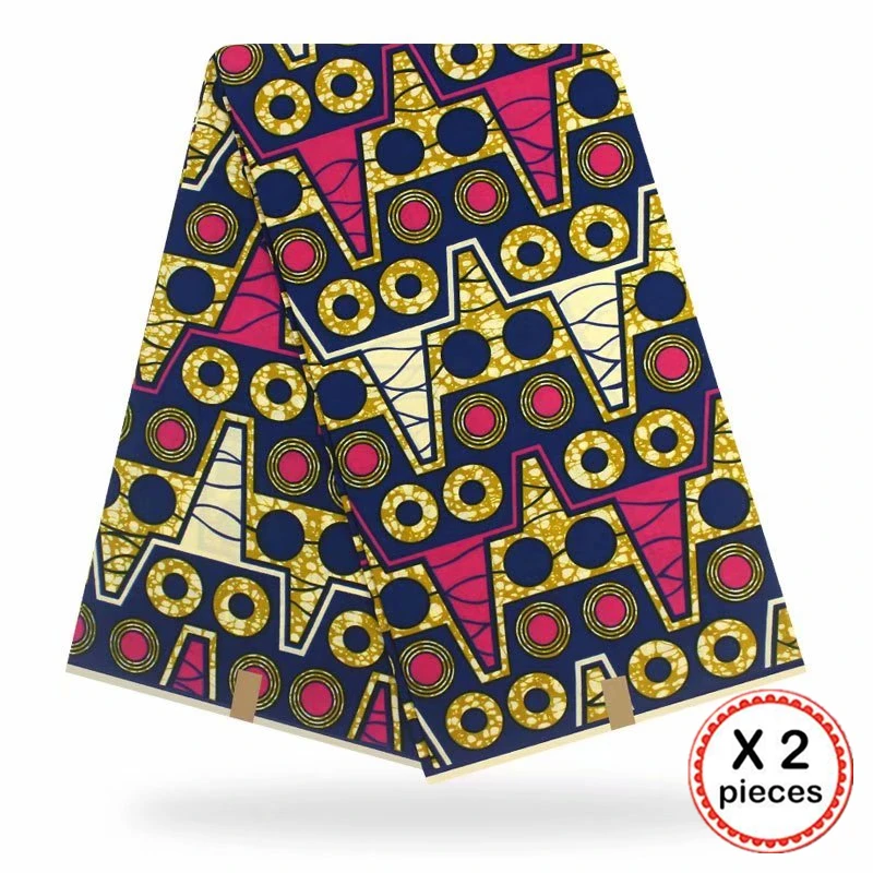 Африканская ткань с восковым принтом, хлопковая ткань для шитья, Анкара, африканская ткань, 12 ярдов, Нигерия, Гана, свадебная одежда, платье 91732