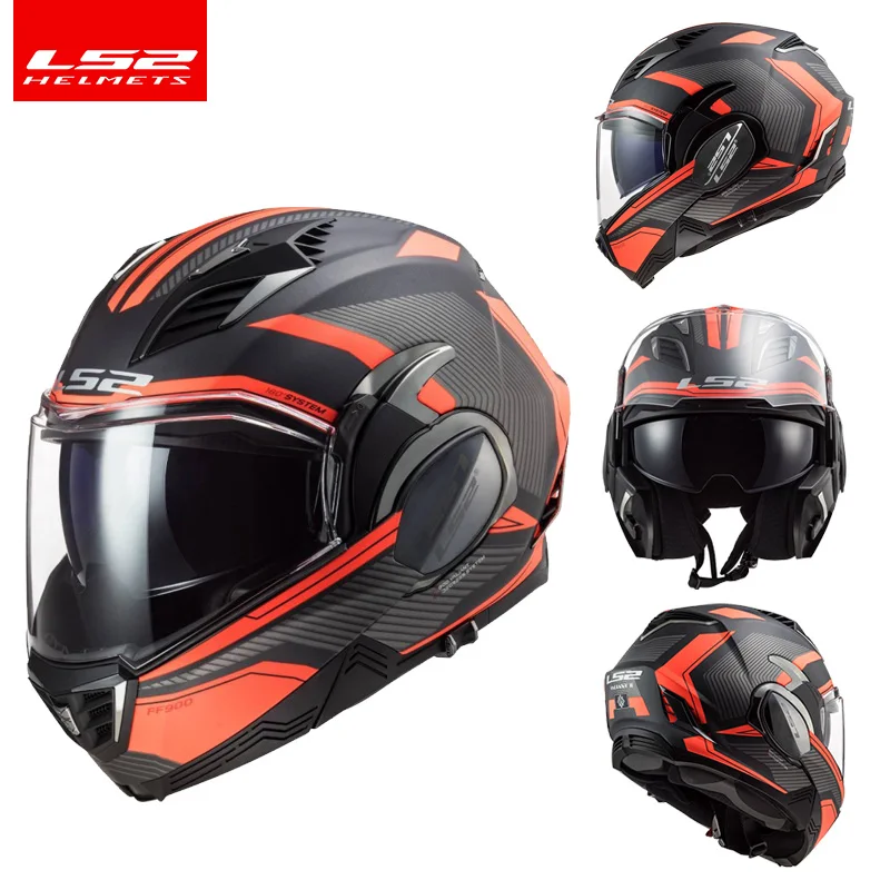 Coherente vanidad Dependiente LS2 180 Degrees Valiant II motorcycle helmet ls2 ff900 Flip Up Modular  helmets casco moto casque _ - AliExpress Mobile