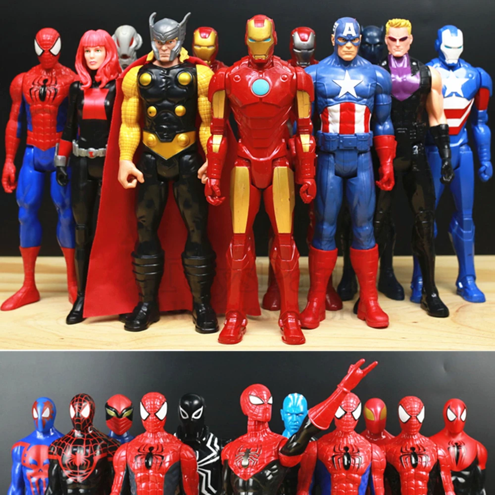 Оригинал TITAN HERO Series 12 "Марвел Мститель Человек-паук Железный человек Капитан