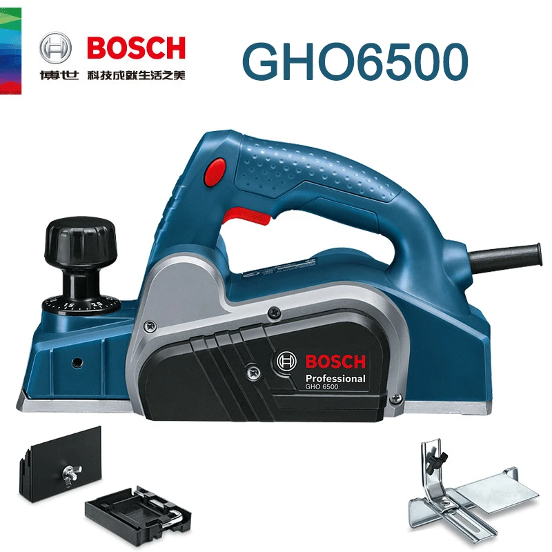 BOSCH plano eléctrico de carpintería GHO 6500, cepillo de 650W, cepillo de mano multiusos|Cepillos eléctricos| - AliExpress