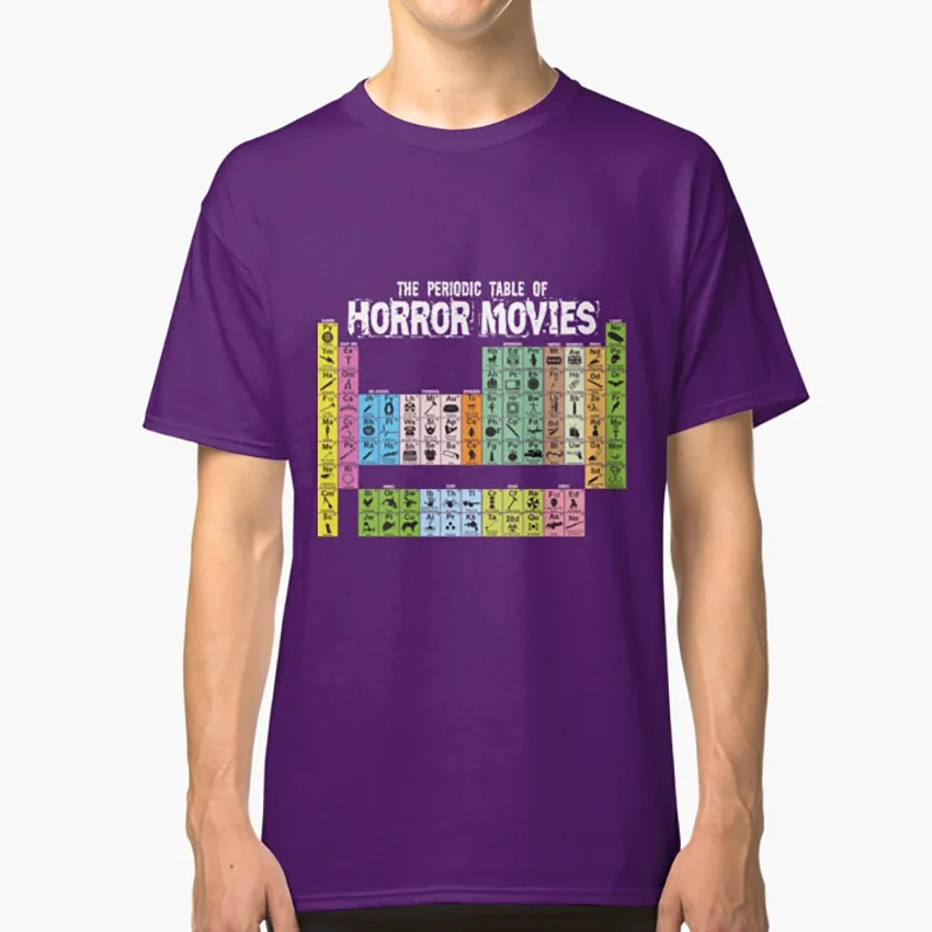Tabla Peri dica De Pel culas De Terror Camiseta Pel culas De Terror 