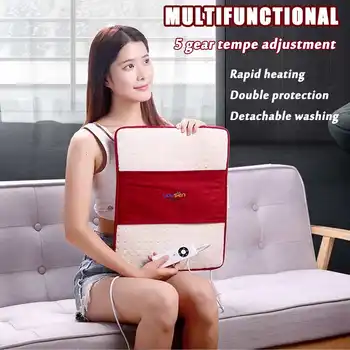 

Meigar 24W 5Temperature Heating Pad Timer For Shoulder Neck Back Spine Leg Pain Relief Winter Warmer Healthy Care 43x36cm