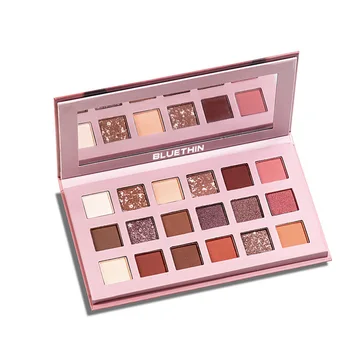 

18 Colors Makeup Eyeshadow Kit Matte Eyeshadow Palette Waterproof Shadows Pigment Diamond Metallic Shiny Eye Cosmetics TSLM3