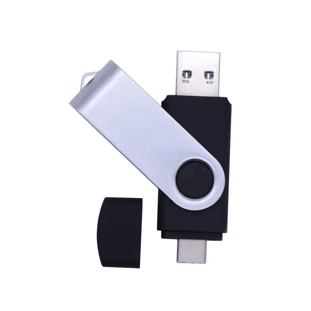 2IN 1 Type-C USB 2.0 Flash Drives Pendrive usb key USB Flash Drive 64GB 32GB 16GB 128GB Pen Driver Cle USB(10pcs free logo) usb for sale USB Flash Drives