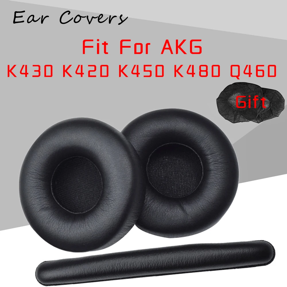 1 paia orecchio cuscini di ricambio Accessori Cuffie Nero per AKG k420 k430 k450 q460 