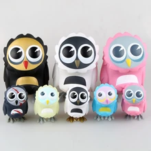 Cheap 12 Style Lovely Owl Series Toy Cute Animal Model Coarsetoys Omen Figma 3.5" Action Figure Toys