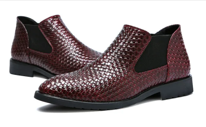 Party New Mens Fashion Shoes Slip On Comfort Geniune Leather round-toe Formal Dress 3 colour | Обувь