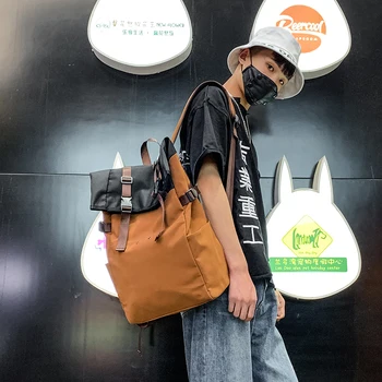 

Fashion Backpack 2020 Men Backpack Street College College Student Men Laptop Backbag Large Capacity Travel Bag Mochila Bate