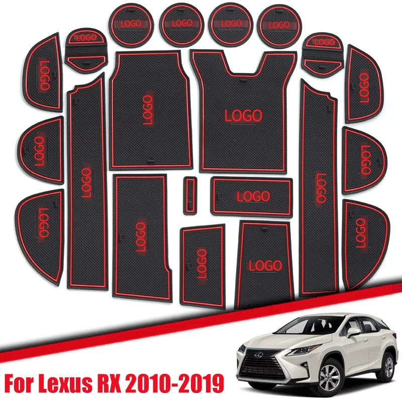 Противоскользящий коврик со слотом для ворот Lexus RX RX270 RX200t RX300 RX350 RX450h 2010 2019 аксессуары Нескользящие коврики| |