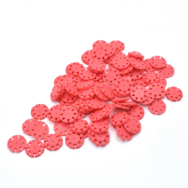 

100 pcs root canal files stopper disinfection marking circle dental Mark Ring counting rubber stopper