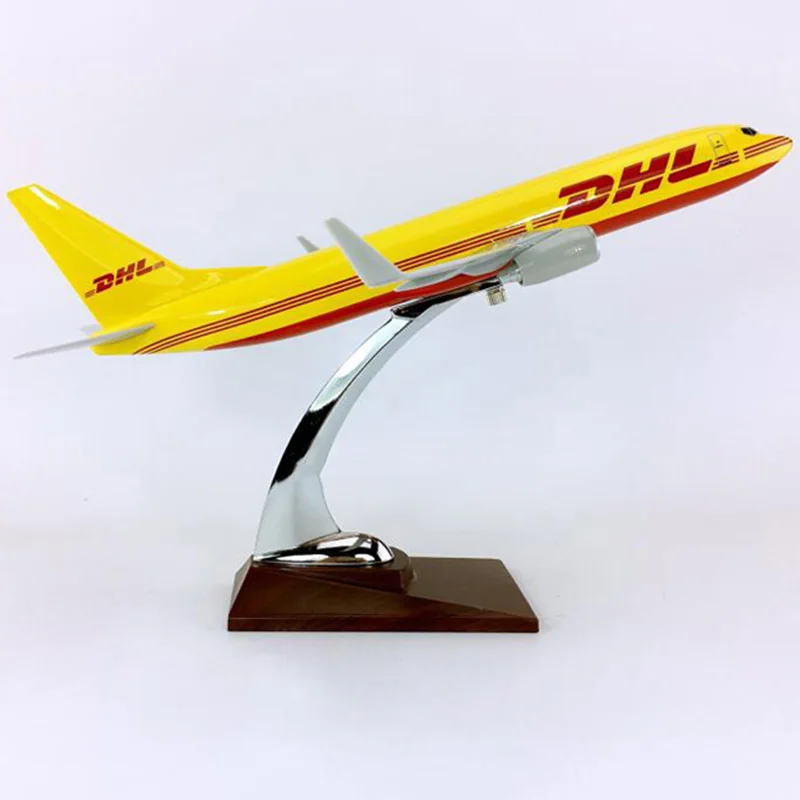 30 см 1: 230 масштаб DHL экспресс-доставка Авиакомпания Boeing B737-800 модель с базовым сплавом самолет Коллекционная демонстрационная модель