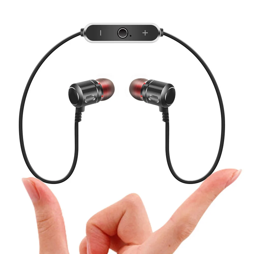 Comerow Новые поступления Bluetooth наушники спортивные беспроводные наушники бинауральные 5,0 наушники для бега металлические магнитные наушники