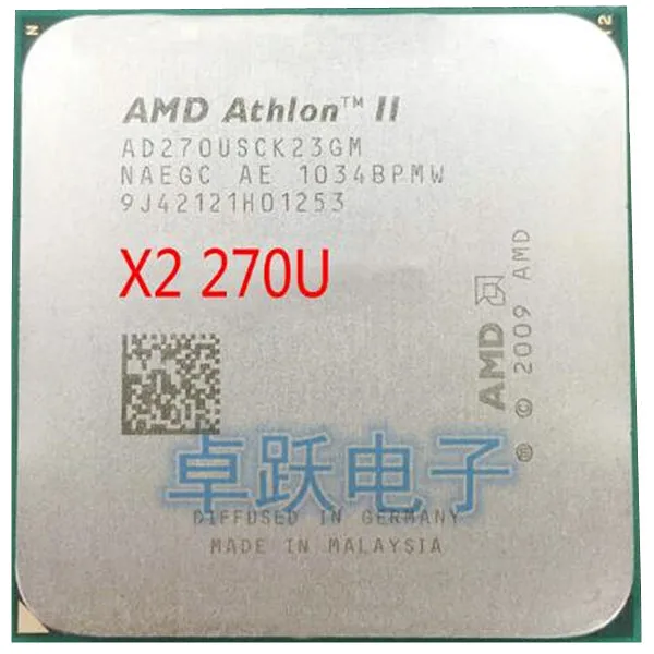 Двухъядерный процессор AMD Athlon II X2 270u 2 0 ГГц AD270USCK23GM разъем AM3 Бесплатная доставка |