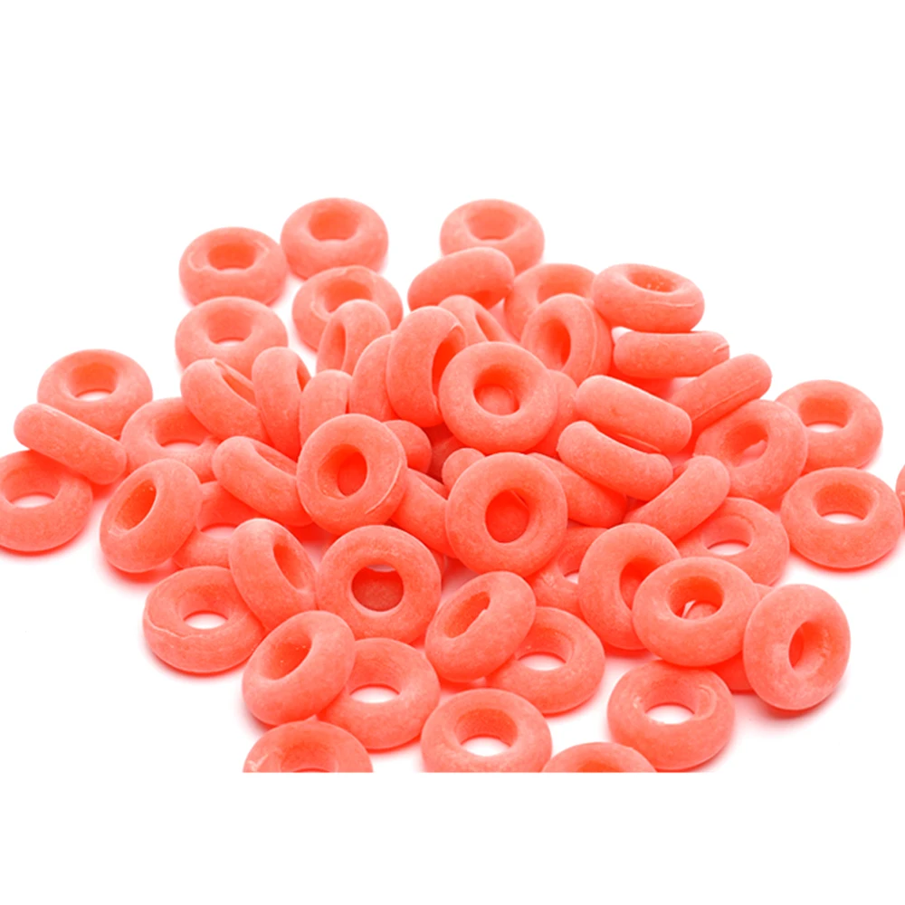 Animal Castration Supplies 50PCS 3 Colors Elastic Round Cutting Tail Rubber Ring High Elastic Tendon Castrating Circle For Castration Pliers Farm Animal