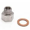 M12X1.5 To 1/8 NPT New Engine Oil Pressure Sensor Adapter Connecter LS Series with copper washer 1