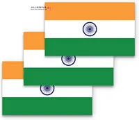 Indian Flag Bumper Sticker Is Made of Durable Waterproof Material, Indian Flag Bumper Sticker Indian Flag Bumper Sticker