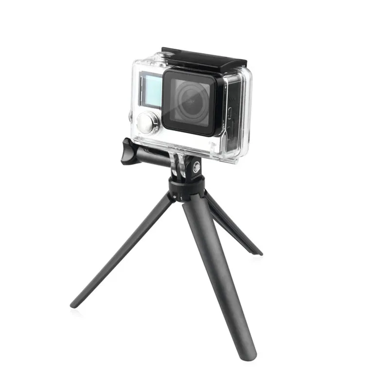 

Portable folding waterproof monopod selfie stick for Gopro Hero 5 6 4 Session for xiaomi redimi note 7 Yi 4K camera tripod brack