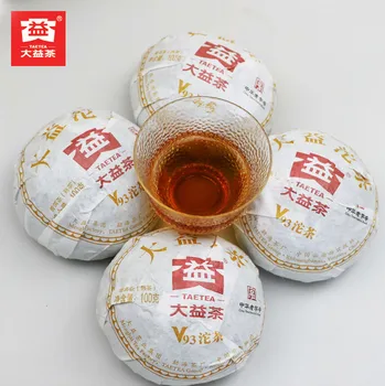 

TAETEA V93 Yunnan Pu-erh Tea Dayi Tuo Tea Cha 2018 Pu-erh Shu Ripe Cooked 1801 Batch