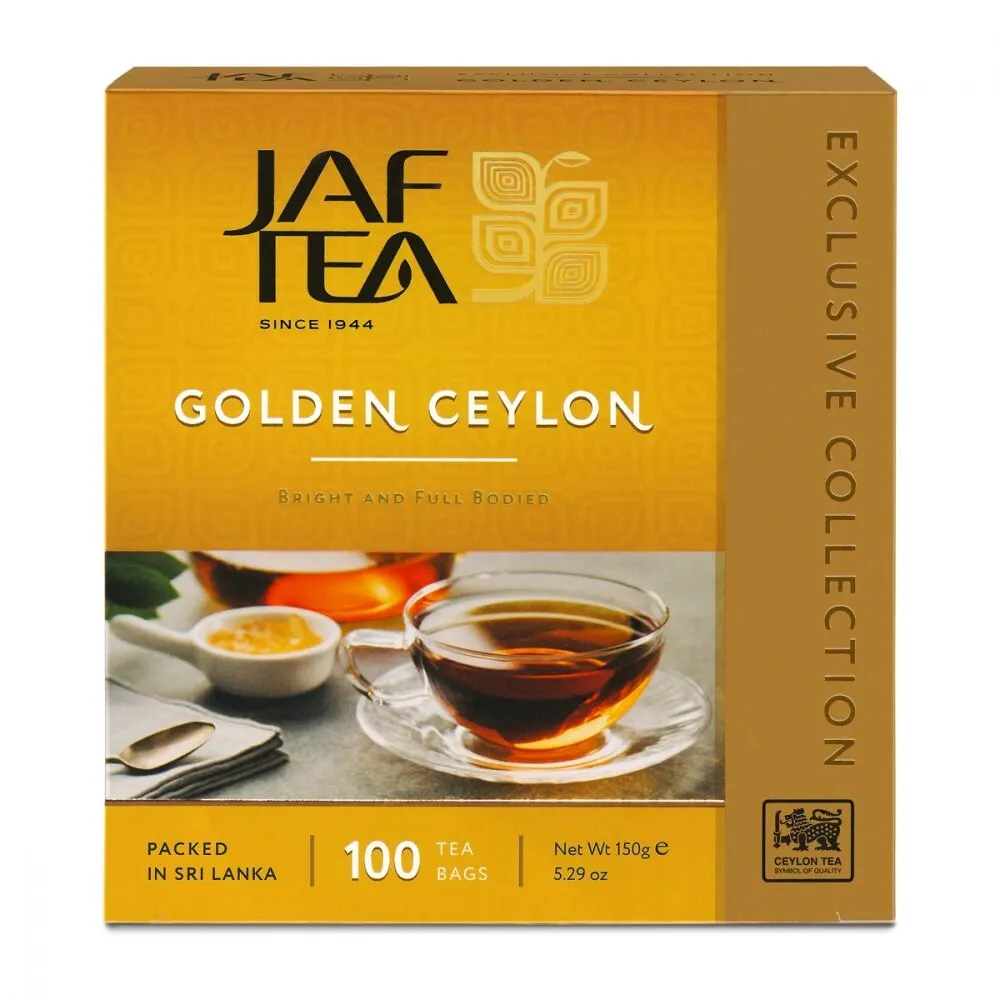 Чай Jaf Tea &quotGolden Ceylon" черный 100 пакетиков | Продукты