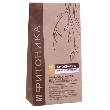 

BioBeauty hair dye, Fitonika, No. 7, 30 g, bright golden