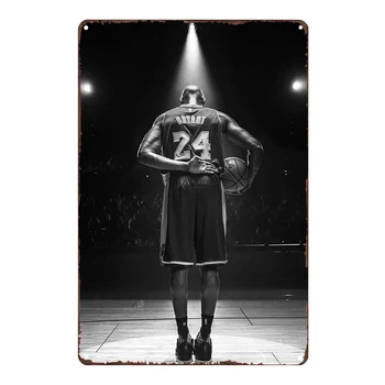 

Basketball Star Sports Plaque Retro Metal Tin Sign Metal Painting Tinplate Mural Iron Art Remembrance