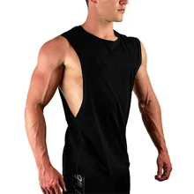Новинка, мужская майка для бодибилдинга, для тренировок, фитнеса, хлопок, без рукавов, рубашка для тренажерного зала, одежда Стрингер, майка, мужская повседневная майка