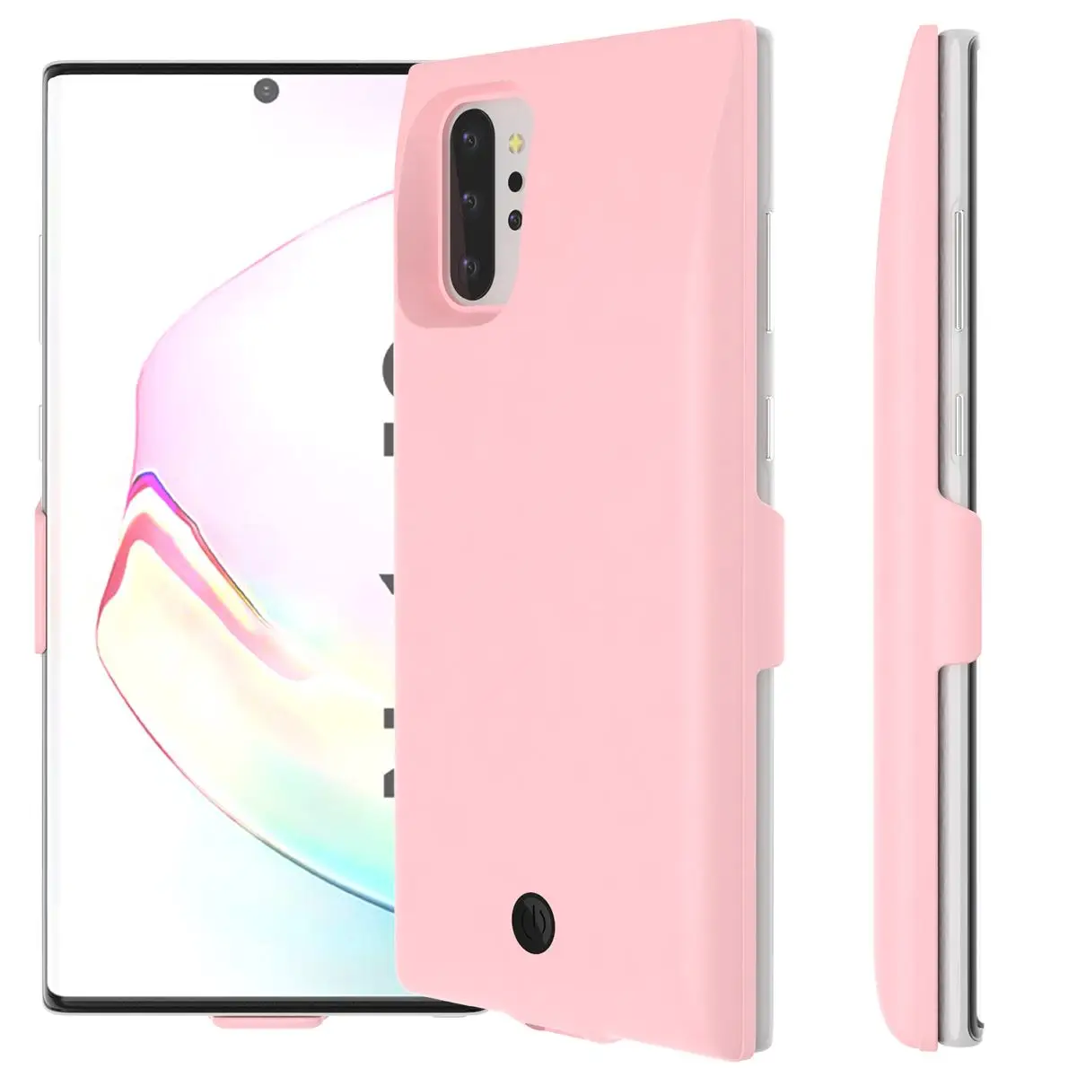 Розовый Для samsung Galaxy Note 10 Plus 7000 мАч зарядное устройство чехол внешнее резервное зарядное устройство power Bank защитный чехол с петлей Fundas - Цвет: Розовый