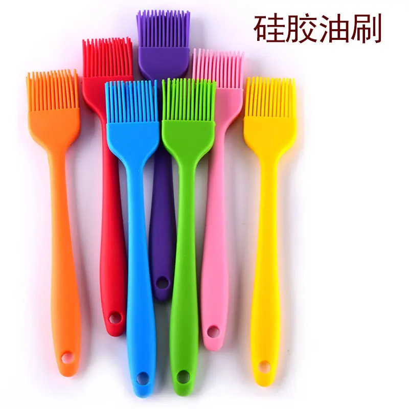 jia ju Large Size All Edges Included One-piece Handle Silica Gel Brush Milk Brush Sweep BBQ Brush Cake Bakery Pancakes Oil Brush