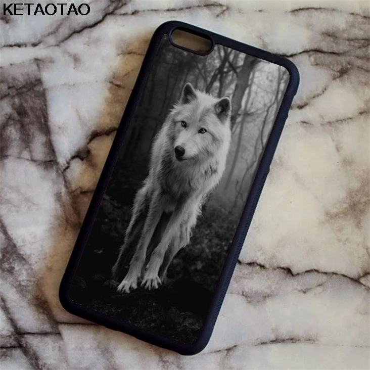 Розовый Чехол KETAOTAO Wolf Wild Predator Snow Nature для samsung galaxy S4 S5 S6 S7 S8 S9 S10 edge Note из мягкого ТПУ резины и силикона - Цвет: Розовый