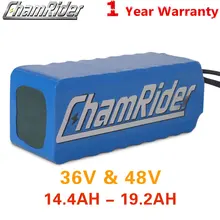 Chamrider 36V Batterie 10AH ebike batterie 20A BMS 48V batterie 30A 18650 Lithium-Akku Für Elektro fahrrad elektrische Roller